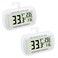 Waterproof Refrigerator Fridge Thermometer, Digital Freezer Room Thermometer, Max/Min Record Function Large LCD Screen and Magnetic Back for Kitchen, Home, Restaurants (2 Pack)