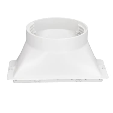 Portable AC Hose Coupler, 5in Diameter Rectangular Interface Air Conditioner Exhaust Hose Coupler Universal Clockwise Counterclockwise Thread 130mm Hose Adapter