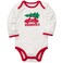 Carter's Unisex Baby Long-sleeve Christmas Bodysuit (Newborn, white)