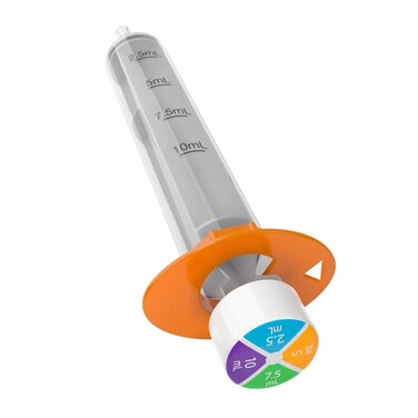 EZY DOSE Kids Baby Oral Syringe &amp; Dispenser, True Easy Design for Liquid Medicine, Easy to Control, 10 mL/2 TSP Color Coded, BPA Free