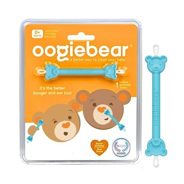 oogiebear Baby Nose Cleaner &amp; Ear Wax Removal Tool - Safe Booger &amp; Earwax Removal for Newborns, Infants, Toddlers - Dual-Ended - Essential Baby Stuff
