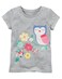 Carter's Owl &amp; Flowers Jersey Tee, Grey, 3m