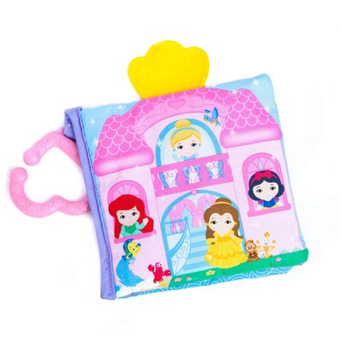 KIDS PREFERRED Disney Baby - Disney Princess Soft Book with Teether Toy &amp; Crinke Pages - Picture Book for Newborns