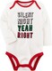 Carter's Baby Christmas Bodysuit (White, 9 Months)