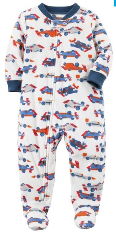 Carter's Baby Boys' 1 Pc Fleece 327g106 (Race Cars, 6 Month)