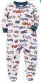 Carter's Baby Boys' 1 Pc Fleece 327g106 (Race Cars, 6 Month)