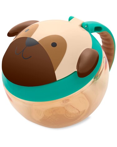 Skip Hop Baby Snack Container, Mealtime Snack Cup, Pug