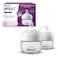 Philips Avent Natural Baby Bottles, with First Flow Nipple, 2OZ/60ML, 2 Pack, SCF019/25