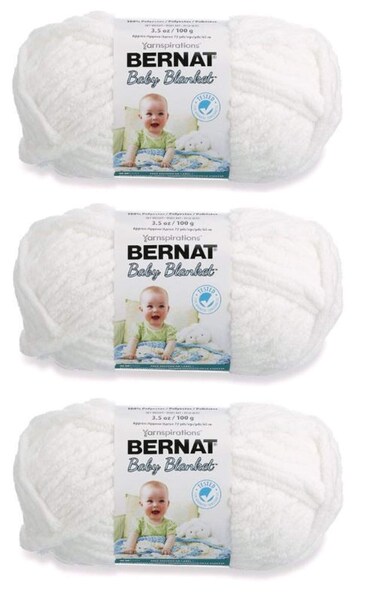 Bernat Baby Blanket Yarn (3-Pack) White 161103-30053