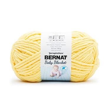 BERNAT BABY BLANKET YARN 300G 10.5 OZ, BUTTERCUP