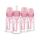 Dr. Brown's Natural Flow Anti-Colic Options+ Narrow Baby Bottle, 4 oz/120 mL, with Level 1 Slow Flow Nipple, Pink, 0m+, 4 Pack