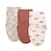 SwaddleMe by Ingenuity Monogram Collection Baby Swaddle, 100% Cotton, Improves Sleep &amp; Calms Startle Reflex, 0-3 Months, Pocket Fold Design for Easy Changes, 1.0 TOG, 3-Pack - Rising Sun