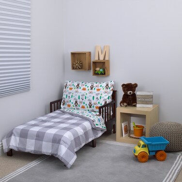 CARTERS - Woodland Boy - 4pcToddler Bed Set