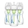 Dr. Brown's Natural Flow Anti-Colic Options+ Wide-Neck Glass Baby Bottles 9 oz/270 mL, with Level 1 Slow Flow Nipple, 3 Pack, 0m+
