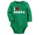 Carter's Baby I Heart Santa Collectible Bodysuit Newborn Green