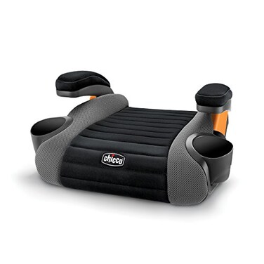 Chicco GoFit Backless Booster Car Seat, Travel, Portable Car Booster Seat for children 40-110 lbs.   Shark/Black/Grey