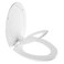 Mayfair NextStep2 Toilet Seat with Toddler Potty Training Seat Built-In, Slow Close, Easy Clean, Magnetic Removable Kids Seat, ELONGATED, White