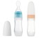 PandaEar (2 Pack) Silicone Baby Food Dispensing Spoon 4 oz Infant Fruit Squeeze Feeder  Travel Friendly Kids Toddlers Boys Girl (Blue)