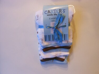 Carter's Watch the Wear - 6 Pack Washcloths