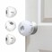 Heart of Tafiti Child Proof Door Knob Covers, Toddler Door Locks, Baby Proof Safety Locks for Doors, 4 Pack/White
