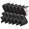 12 Pack Soft Corner Protector Baby Proofing Edge and Corner Guards, Safety Pre-Taped Rubber Foam Furniture Bumper for Fireplace, Table, Stair, Cabinet (Black)