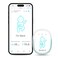 Sense-U Pro Baby Movement Monitor with Arousal Vibration, Movement/Rollover/Overheating Alerts, Audible &amp; App Notifications, Easy Clip-On Design, Smart Sleep Monitor, FSA/HSA Eligible