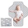Baby Portable Changing Pad Travel - Waterproof Compact Diaper Changing Mat with Built-in Pillow - Lightweight &amp; Foldable Changing Station, Newborn Shower Gifts