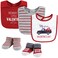 Hudson Baby Unisex Baby Cotton Bib and Sock Set, Valentine Truck, One Size