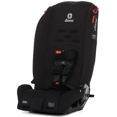 Diono Radian 3R, 3-in-1 Convertible Car Seat, Rear Facing &amp; Forward Facing, 10 Years 1 Car Seat, Slim Fit 3 Across, Jet Black