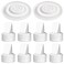 PumpMom Breast Pump Parts, 8 Duckbill Valves and 2 Silicone Membrane for Spectra S2, S1 and 9 Plus Breastpumps, Compatible with Spectra Valves and Silicone Diaphragm