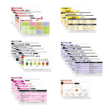 Nurse Nation 30 Horizontal Nursing Badge Reference Cards - Lab Values, EKG, Vitals, and More! (Bonus Cheat Sheets) Great Nurse Gifts - Nursing Student Accessories and Supplies!