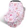 Rquite Car Seat Covers for Babies, Baby Car Seat Canopy Carrier Cover, Breathable Nursing Cover for Breastfeeding, Stretchy Carseat Cover Boys Girls, Multi-Use Infant Carseat Stroller Cover