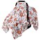 Rquite Car Seat Cover Baby, Carseat Covers Baby for Girl Boy, Muslin Cotton Infant Car Seat Cover, Lightweight Car Seat Canopy, Breathable Baby Carrier Cover, Summer Stroller Sun Shade, Flower