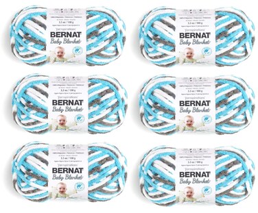 Bernat Baby Blanket-6/Pk-Sail, Sail Away 6 Pack
