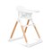 Munchkin Float Baby High Chair, Foldable and Easy to Clean, for Babies and Toddlers, White with Wooden Legs