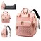 Diaper Bag with Changing Station, Waterproof 3 in 1 Baby Diaper Backpack with Foldable Changing Pad, Large Travel Back Pack for Baby Girl Boy, Peach Pink