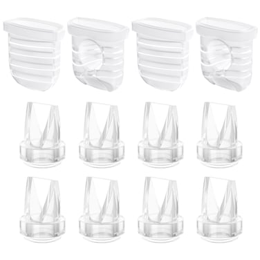 TOVVILD 12PCS Duckbill Values Silicone Diaphragm Compatible with eufy E10 S1 S1 Pro, S32 Breast Pump Replacement Pump Parts Accessories