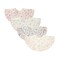 Nishine 4 pcs Unisex Baby Muslin Bandana Drool Bibs 360 Degree Rotatable Cotton Teething Feeding Drooling Bibs for Boy Girl (flower set)