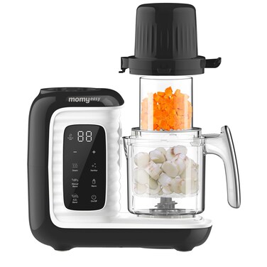 MOMYEASY Baby Food Maker, Multi Baby Food Processor, Baby Food Steamer and Food Puree Blender All-in-One, Food Mills Machine with Bottle Warmer, Auto Cooking &amp; Grinding