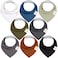 KeaBabies 8-Pack Organic Baby Bandana Drool Bibs for Boys Girls - Soft Cotton Drooling &amp; Teething Bibs for Infants, Toddlers, Super Absorbent Cotton Bandana Bibs for Baby Boy &amp; Girl, Unisex (Basics)
