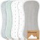 5-Pack Muslin Burp Cloths for Baby Boys and Girls - Super Absorbent Baby Burp Cloth, Viscose Derived from Bamboo Cotton Baby Washcloths, Burp Rags, Large Neutral Burp Clothes for Newborn (Nordic)