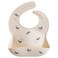 mushie Silicone Baby Bib   Adjustable Fit Waterproof Bibs (Whales)