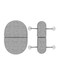 Lalo Knee &amp; Elbow Saver - Foldable Padded Cushions for Bathtime, Quick-Dry, Suction Cups for Stability, Bath Kneeler and Elbow Rest Pad Set 17 x 11.5 in Knee Pad &amp; 16 x 4.5 in Elbow Pad - Heather Grey