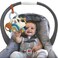 Itzy Ritzy Teething Activity Toy - Bitzy Busy Ring Infant Teething Toy Features Braided Ring &amp; Dangling Toys, Includes Teether, Textured Ribbons, Crinkle Sound &amp; Jingle Bell - 0 Months &amp; Up (Rainbow)