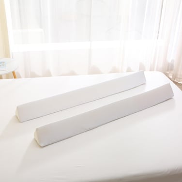 fond + found 2 Pack Bed Rail Bumpers Foam Safety Bed Rail for Kids Toddlers, Non-Slip Bed Bumper Washable Cover for Twin, Queen, King Beds