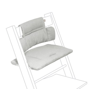 Stokke Tripp Trapp Classic Cushion, Nordic Grey - Pair with Tripp Trapp Chair &amp; High Chair for Support and Comfort - Machine Washable - Fits All Tripp Trapp Chairs