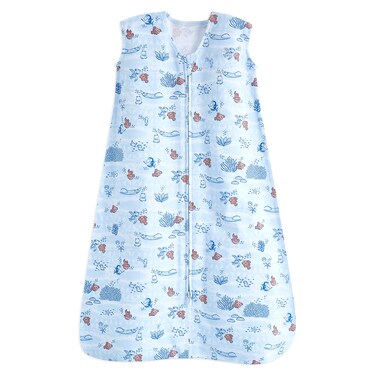 HALO SleepSack, 100% Cotton Wearable Blanket, Swaddle Transition Sleeping Bag, TOG 0.5, Nemo Tie Dye, Medium, 6-12 Months