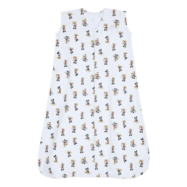 HALO Disney Baby Sleepsack, 100% Cotton Wearable Blanket, Swaddle Transition Sleeping Bag, TOG 0.5, Mickey Fun, Medium, 6-12 Months