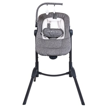 Baby Delight Bloom Baby Seat   Soothing and Adjustable Baby Chair   Portable and Compact   Charcoal Tweed