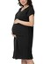 Kindred Bravely Universal Labor and Delivery Gown   3 In 1 Labor &amp; Delivery, Postpartum Nursing Hospital Gown (Black, S-M-L)